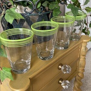 Caravan swirl pop juice glass set of 4